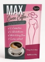 Max Curve Coffee – Instant Coffee Mix with L-Carnitine, L-Glutathione, White Kidney Bean & Cactus Extract | Premium Coffee Blend for Active Lifestyle (10 Sachets)