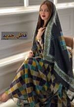ثوب مصنوع من القطن بتصميم جميل مطبوع عليه شيلة متناسق، متوفر بنمط الظفاري والجلابية